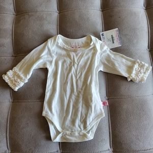 Rugged butts white onesie